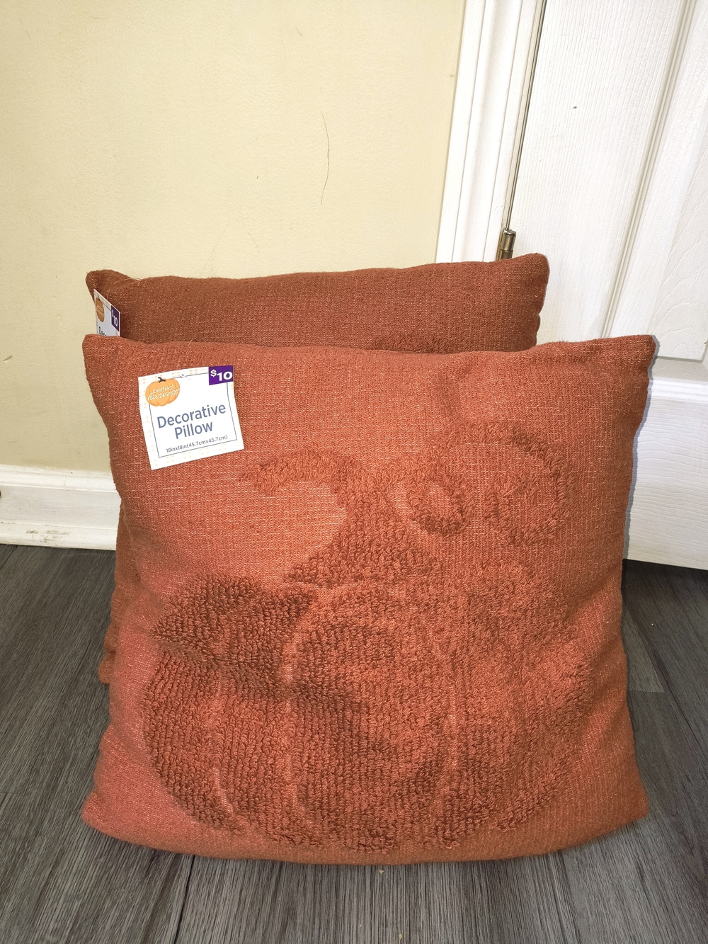 Decorative Orange Throw Pillow - Unbranded